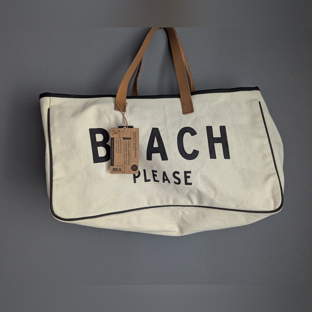 Santa Barbara studio hold everything canvas tote - item # d3713